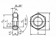 Гайка шестигранная низкая с уменьшенным размером под ключ ГОСТ 10610-72