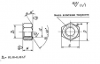 Гайка шестигранная для фланцевых соединений ОСТ 26-2041-96