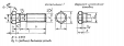 Болт с шестигранной уменьшенной головкой и направляющим подголовником ГОСТ 7811-70