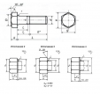 Болт высокопрочный с шестигранной головкой под ключ ГОСТ Р 52644-2006
