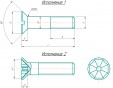Винт с полупотайной головкой ГОСТ 17475-80
