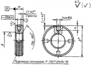 Гайка круглая с радиально расположенными отверстиями ГОСТ 8381-73