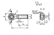 Болт откидной с трапецеидальной резьбой ГОСТ 14725-69