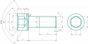 Винт с цилиндрической головкой и шестигранным углублением ГОСТ 11738-84