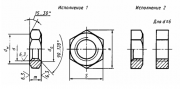 Гайка шестигранная низкая ГОСТ 5916-70